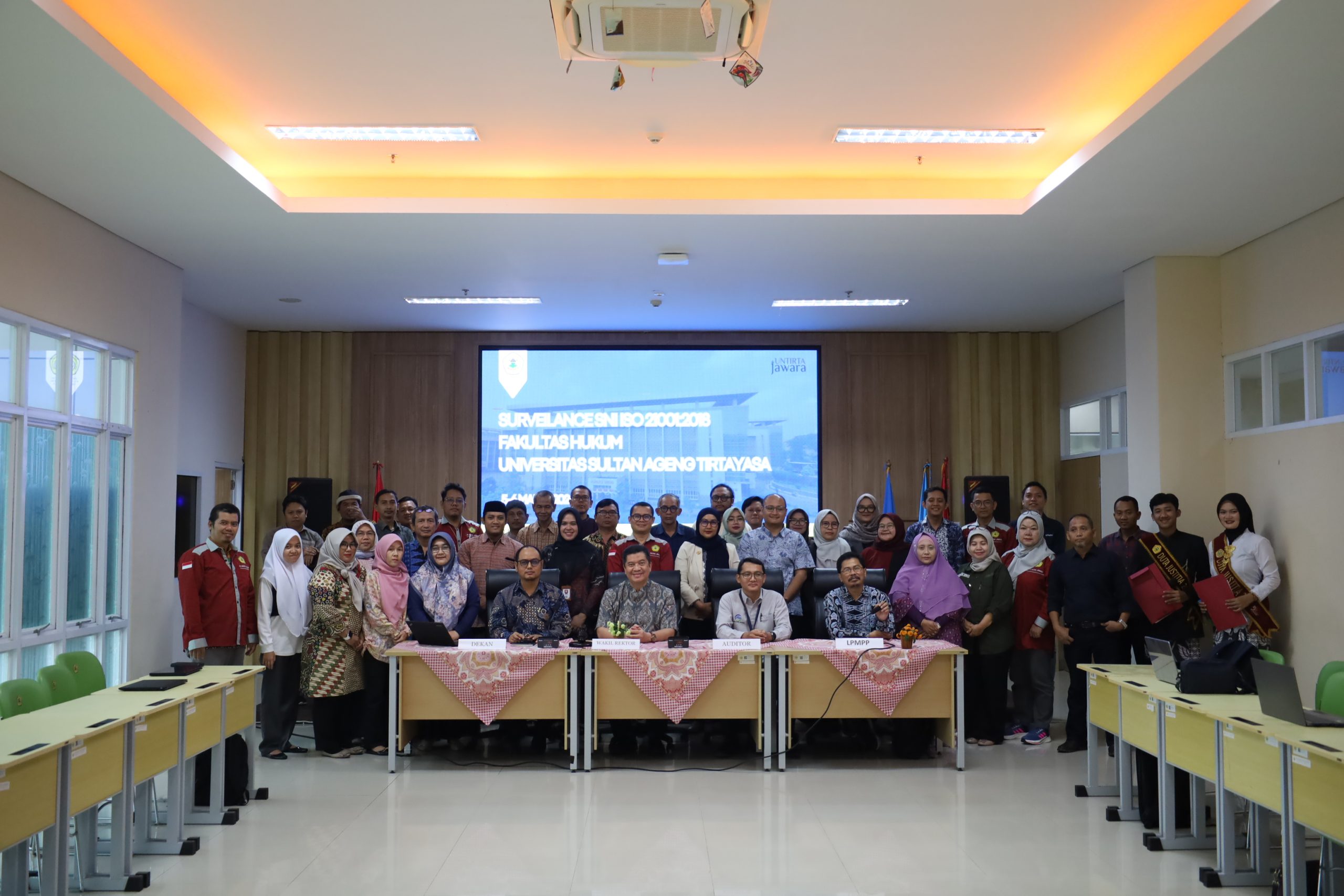 LPMPP Untirta Mendampingi Fakultas Hukum Untirta Laksanakan Audit Surveillance ISO 21001:2018