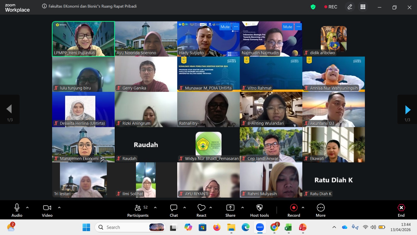 LPMPP Untirta Mengadakan Entry Meeting Sebagai Rangkaian Audit Mutu Internal Siklus 13 Tahap 1 Yang Dilaksanakan Di Seluruh Fakultas Dan Pascasarjana