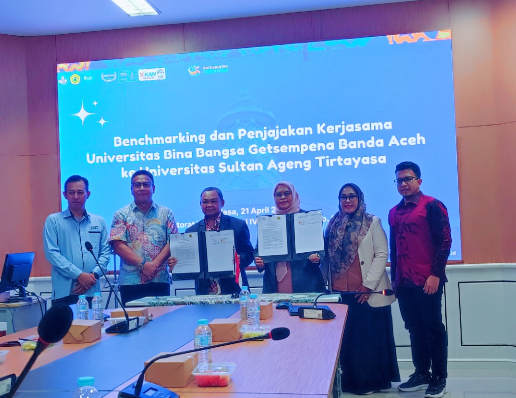 LPMPP Untirta Menerima Kunjungan Benchmarking dan Penjajakan Kerja Sama dari Universitas Bina Bangsa Getsempena (UBBG)